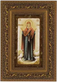 Икона "Нерушимая стена" янтарь